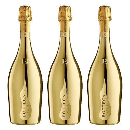 Bottega Gold Prosecco 75cl Treble Bottle Set 3x75cl